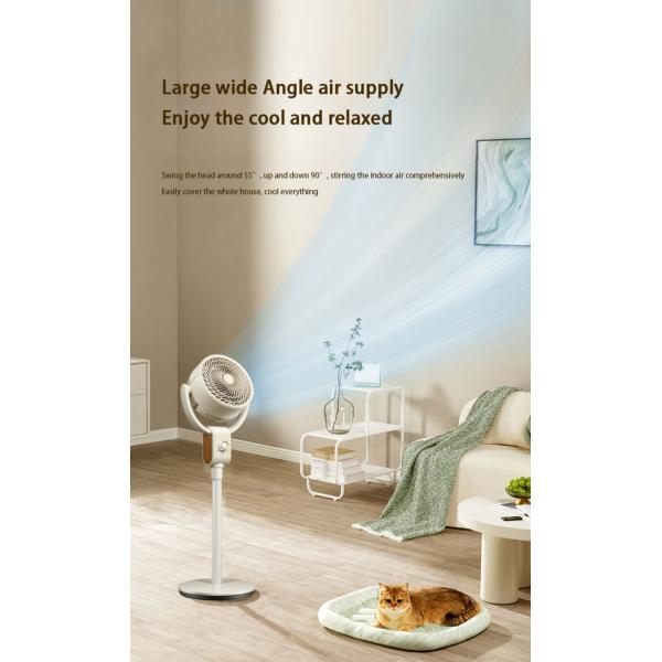 Electric Stand Fans Air Cooling Fan with AI Voice Control Voice Air Circulation Fan