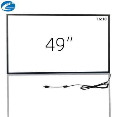 Écran tactile USB de 49 pouces IR connecter le 16h10 pour des affaires