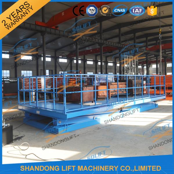 6T 5M Heavy Duty CE Hydraulic Scissor Lift Hydraulic Large Scissor Cargo Lift