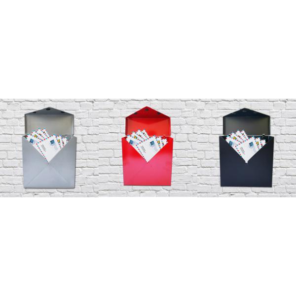 Logotipo personalizado Impreso de estilo industrial Caja de correo de montaje de pared de hierro con características anti-óxido