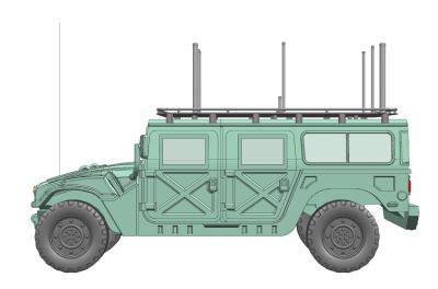 Military standard Vehicle Mounted Jammer can set allied frequency while it is jamming frequency from 20MHz to 6000MHz