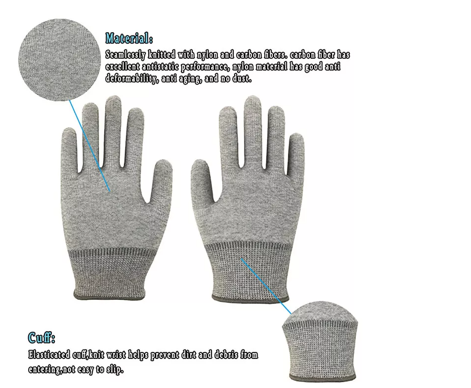 Ergonomic ESD Hand Gloves Delivering Comfort and Electrostatic Discharge Protection for Precision Tasks