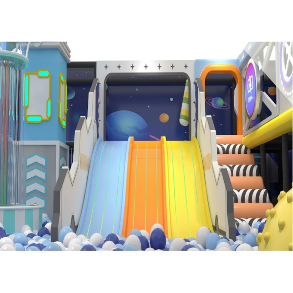 Custom Macaron Private Indoor Soft Play System All In One Leisure Center Home Villa Kids Playground