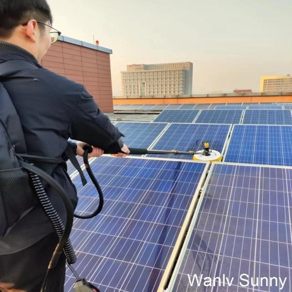 Solar Panel Tools Lithium Powered Single Head Rotating Brush with Brush-Less Motor Driven
