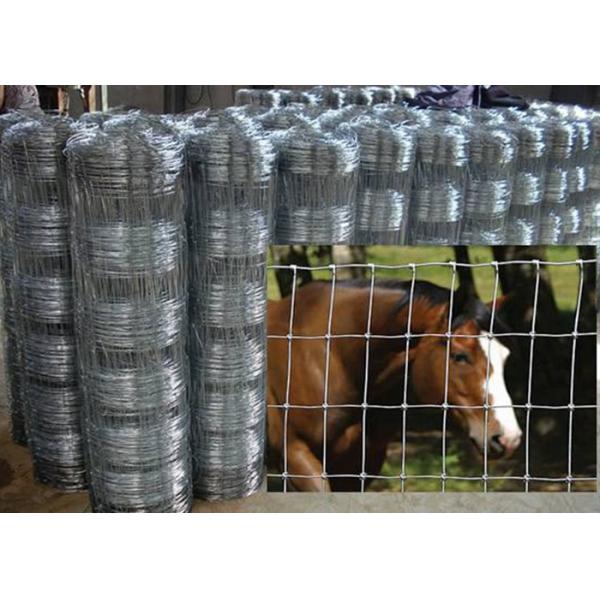 Galvanized Cattle Wire Fence Hinge Joint For Livestock , 0.8-2m Width