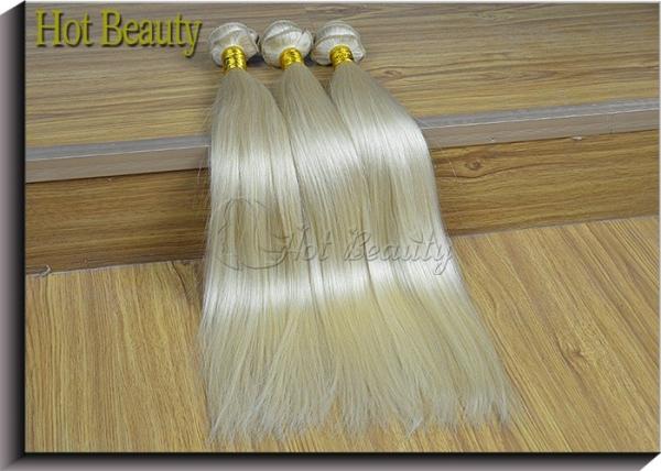 Color 613# 20 inch Grade 6A Virgin Hair 100 Russian Hair Weaving