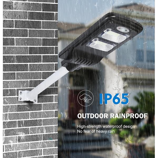 60W 1300LM 120PCS LED Solar Light ABS Material 250x65x650mm Outdoor