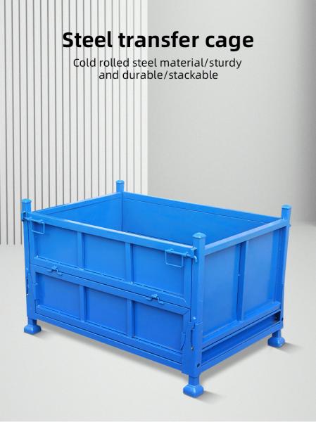 High Capacity Steel Storage Cage Warehouse Industrial Heavy Duty Metal Storage Boxes
