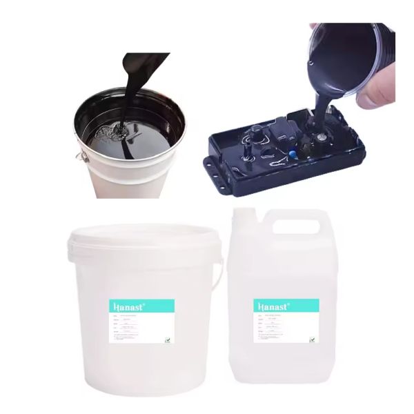 1.0 Thermal Conductivity Two-Component Liquid Potting Silicone Rubber for PCB Power Modules Batteries Sensors Color