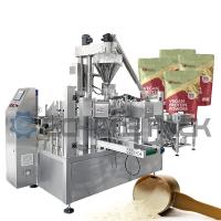Máquina de embalagem de saquetes de temperos de proteína em pó de farinha de leite