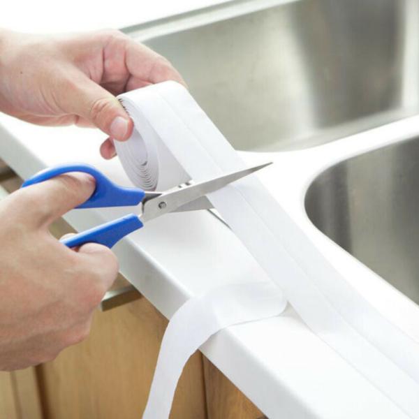 Водостойкая лента Гибкий силиконовый самоклеющийся водозащитный барьер для душа 50 ммx30 мм