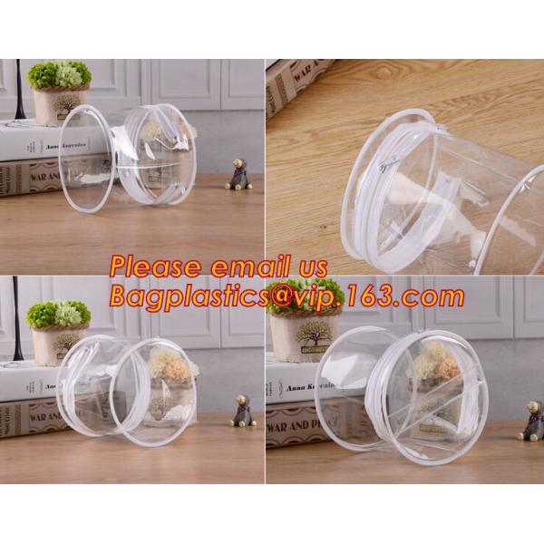 Hot Sale and High Quality Clear Cylinder Round Tube Packaging Cylinder PVC Packaging Box,Cylinder Packaging box for cosm
