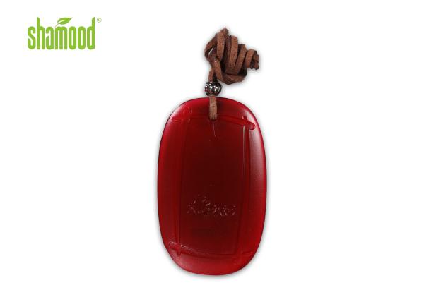 Scent Strawberry Plastic Air Freshener , Natural Room Freshener With Transparent Orange Color