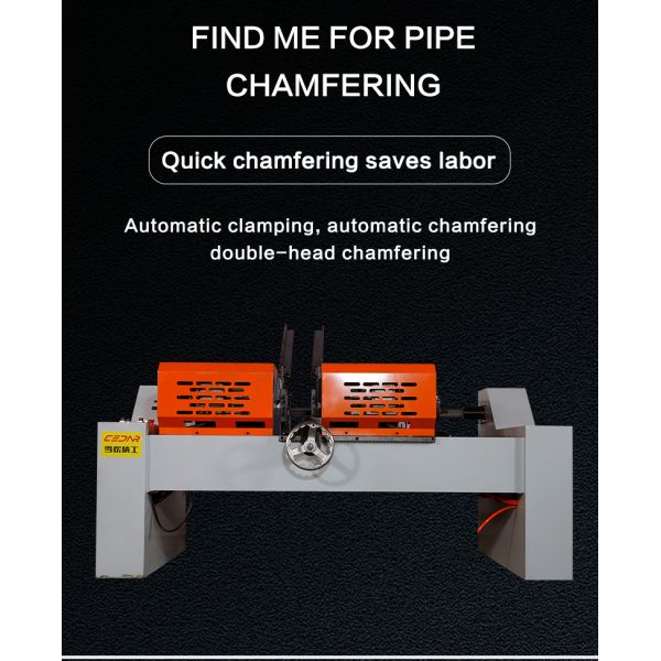 Cedar Hotsale Xs-80ac Double End Chamfering Machine for Round Short Small Workpiece Pipe Solid