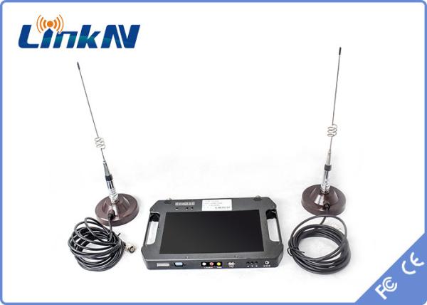 Criptografia video tática FHD CVBS H.264 do receptor COFDM QPSK AES256 com a exposição a pilhas
