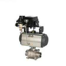 Stainless Steel Fixed Pneumatic Ball Valve DN15 - DN50 Thread Connection