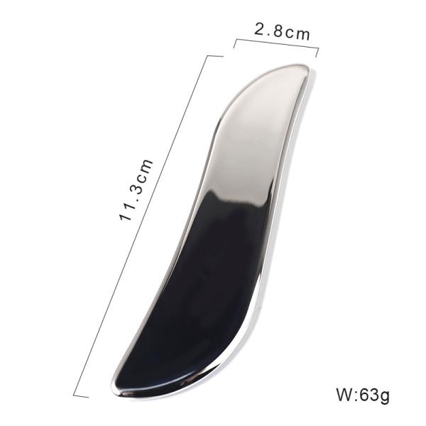 Head Massage Equipment Custom Shape Massager Tools Face Roller Massage Metal Guasha Comb 304 Stainless Steel Guasha Comb