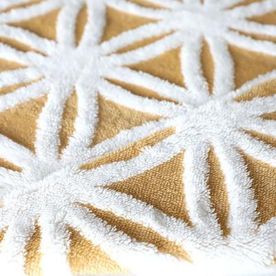 Sunflower Jacquard Shu Velveteen Fabric 280gsm For Home Textile Blanket Pillowslip