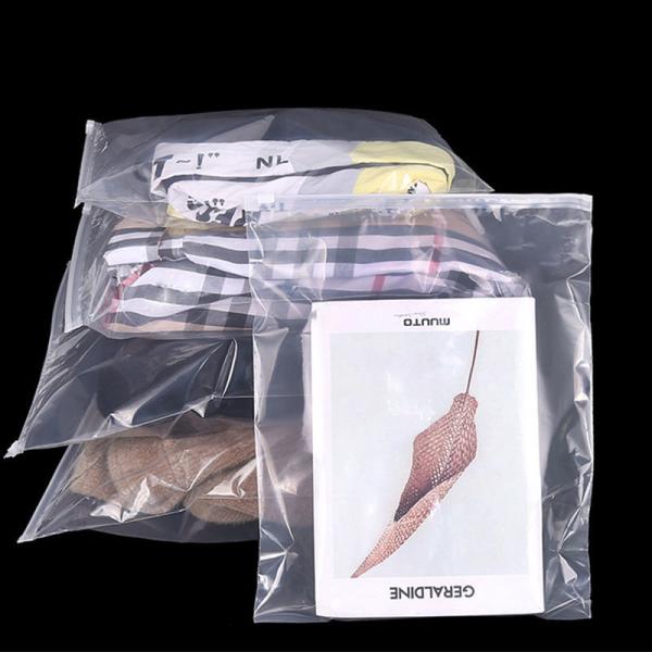 Customized Clothing Size CPE Zipper Bags High Quality Frosted Packaging Bags