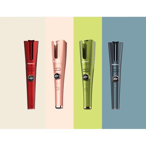 Палочка портативных бесшнуровых волос завивая, облегченный беспроводной автоматический завивая утюг