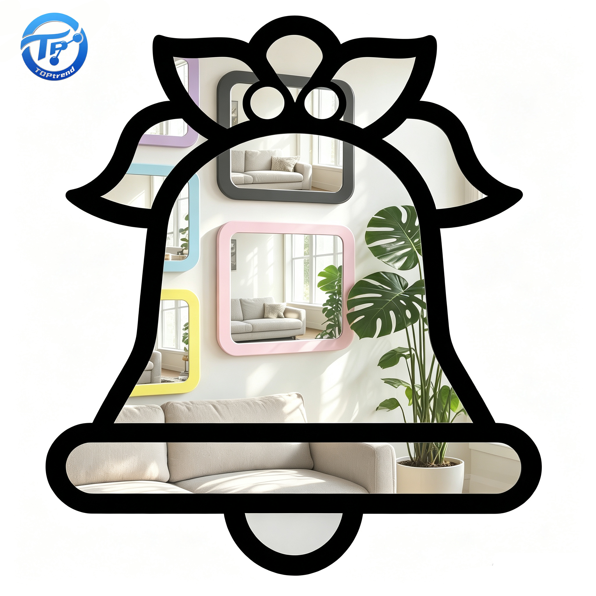 UV Printed Acrylic Mirror Sheet Personalized Flat Acrylic Mirror For Home Wall Decor