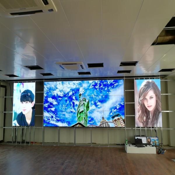 8ms 55 Inch LCD Advertising Full Hd Video Wall Floor Standing TFT Type 4000:1 Contrast Ratio