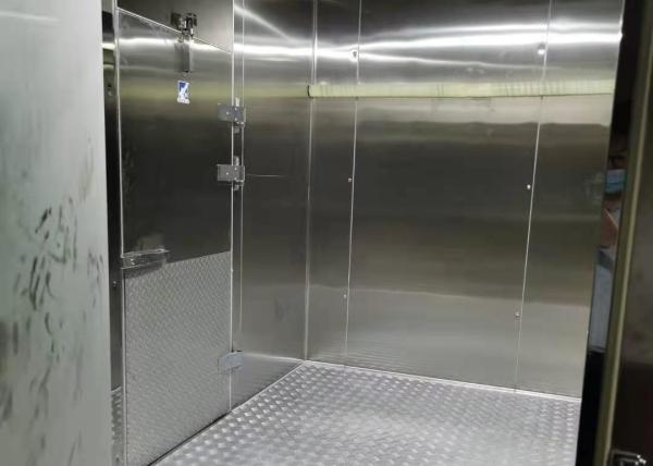 Customized Hinged Door 150mm Steel Blast Chiller 42KG/M3 Density Deep Freezer Cold Room