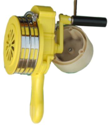 LK-100P ABS siren, ABS material hand operated siren, aluminum alloy siren