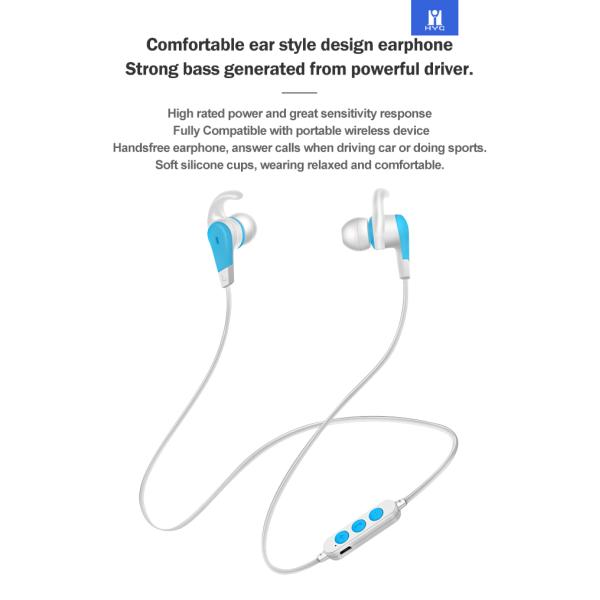 HiFi Stereo Bluetooth Sport Earbuds 105db Neckband Earphones With Vibration