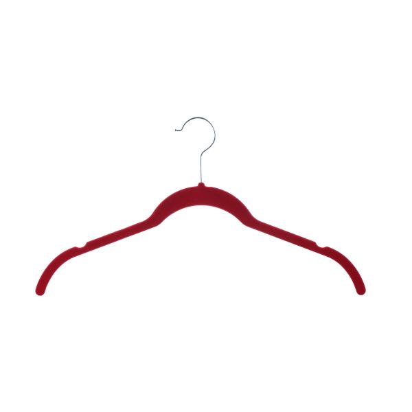 Infant Slim Velvet Hangers Brief Vogue Compact Notched Shoulders