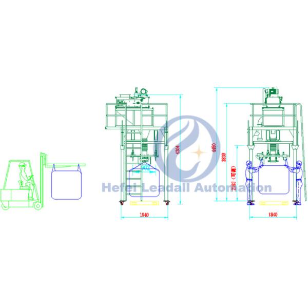 500kg To 1000kg Big Bag Packing Machine For Chemical Raw Materials