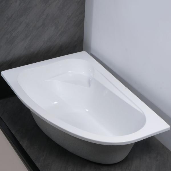 Acrylic Bathtub Rectangle Shape with Optional Legs Structurer and Simple Drop in Design