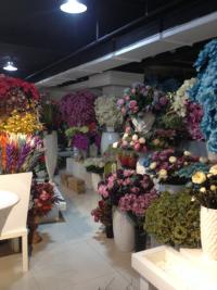 Rojo/amarillo/paño blanco azul Articial florece para la decoración