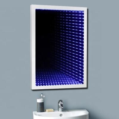 CE IP44 3D Banheiro LED Infinity Mirror com 2835 SMD LED Strip Substituível