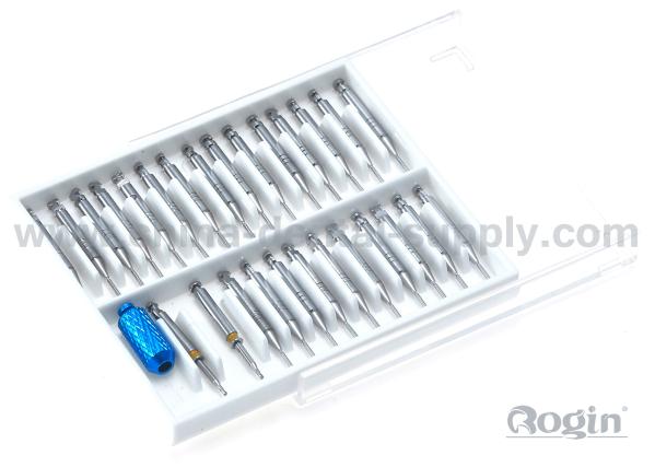 Stainless Steel Dental Screw Post And Core , Parapulpal Retention Tooth Pin