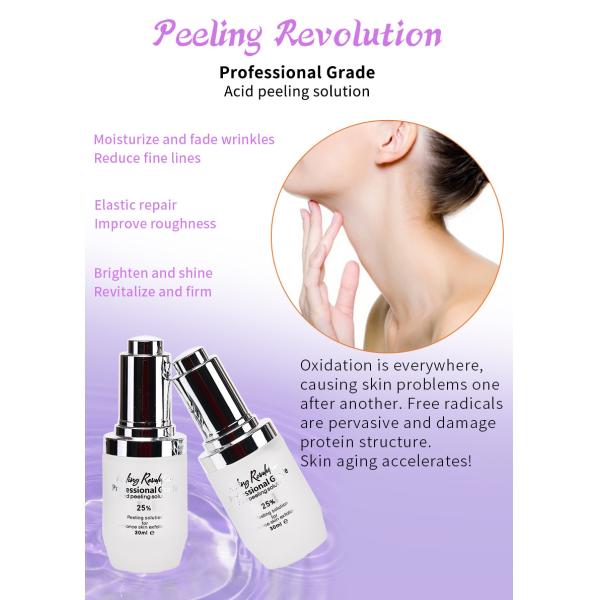 Professional Grade 25% Acid Peeling Solution Customized Skin Peeling Gel for Exfoliation