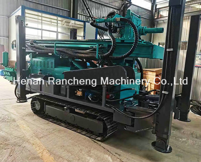 RCF450C 450m Steel Crawler Mounted Water Well Drilling Rig Воздушная буровая установка для бурения с помощью DTH