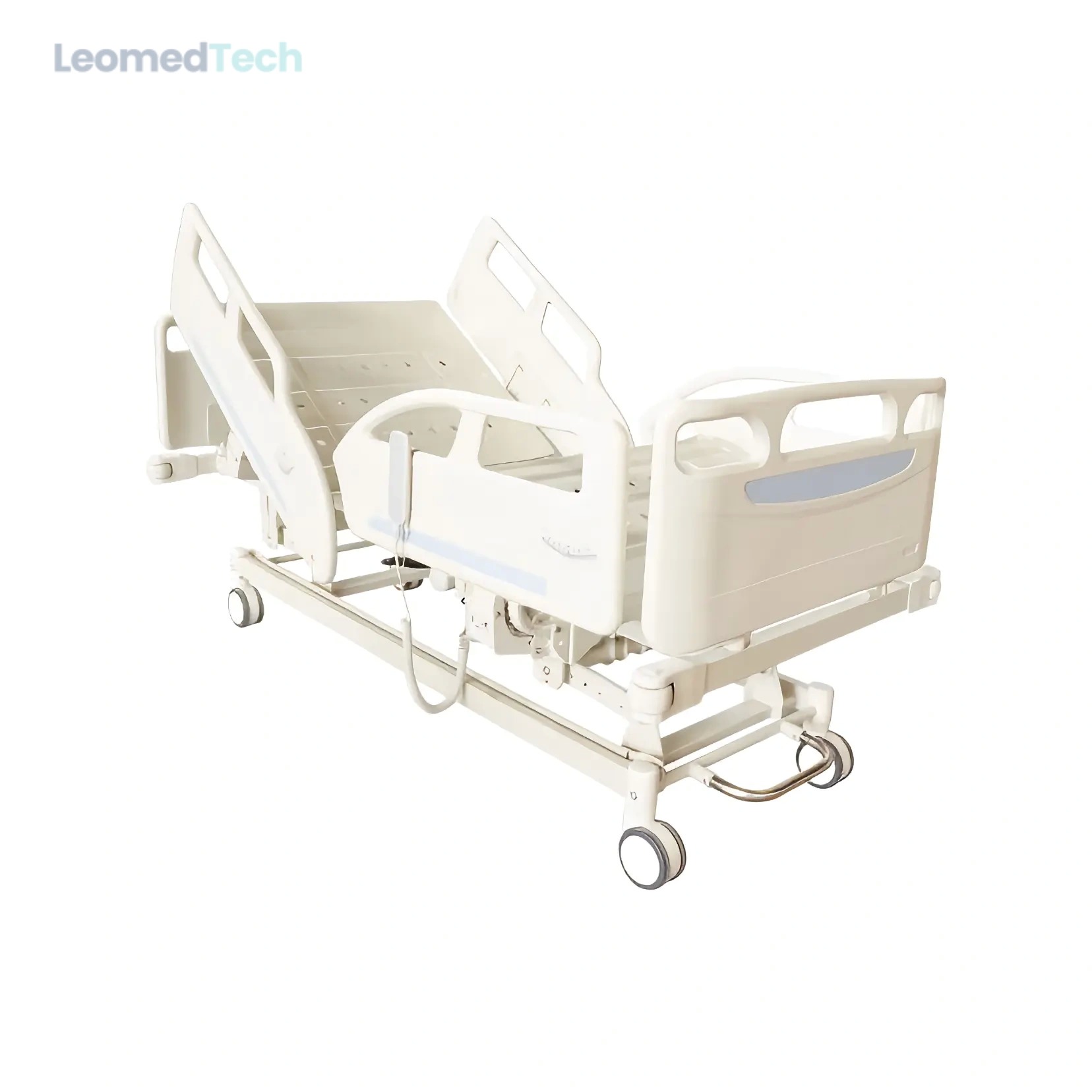 DH-1-B Three-Function Electric Bed with Angle-Display Guardrails 125mm Silent Wheels