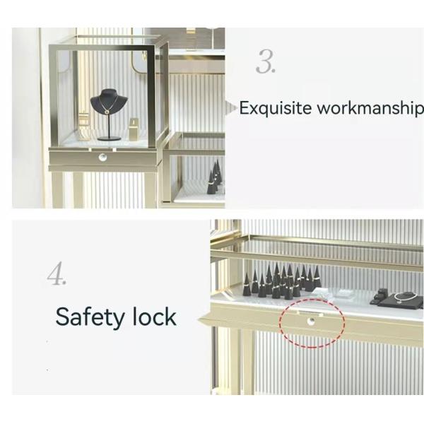 Коммерчески стена витрин ювелирного магазина повиснула тип Шампань золотую