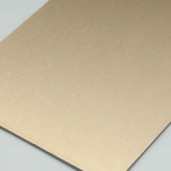 48IN 96IN Brushed Silvere And Golden Acp Sheet  3mm Silver Brush Finish Aluminum Composite Panel Decorative Exterior Sheet Cladding