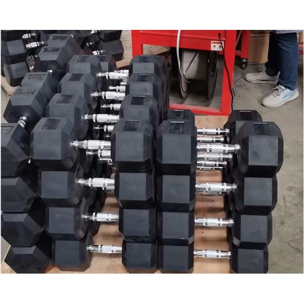 Rubber-covered Dumbbell Set with Customized Logo Perfect Addition to Home Gym Equipment