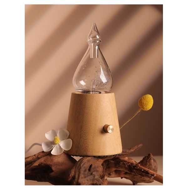 OEM Logo Vintage Real Wooden Aroma Diffuser Ultra Quiet Home Hotel Use Eco Friendly