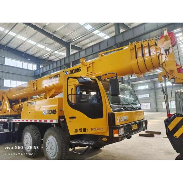 2016 XCMG QY50KT использовали кран тележки тип 4 вал месторождения нефти 50 тонн