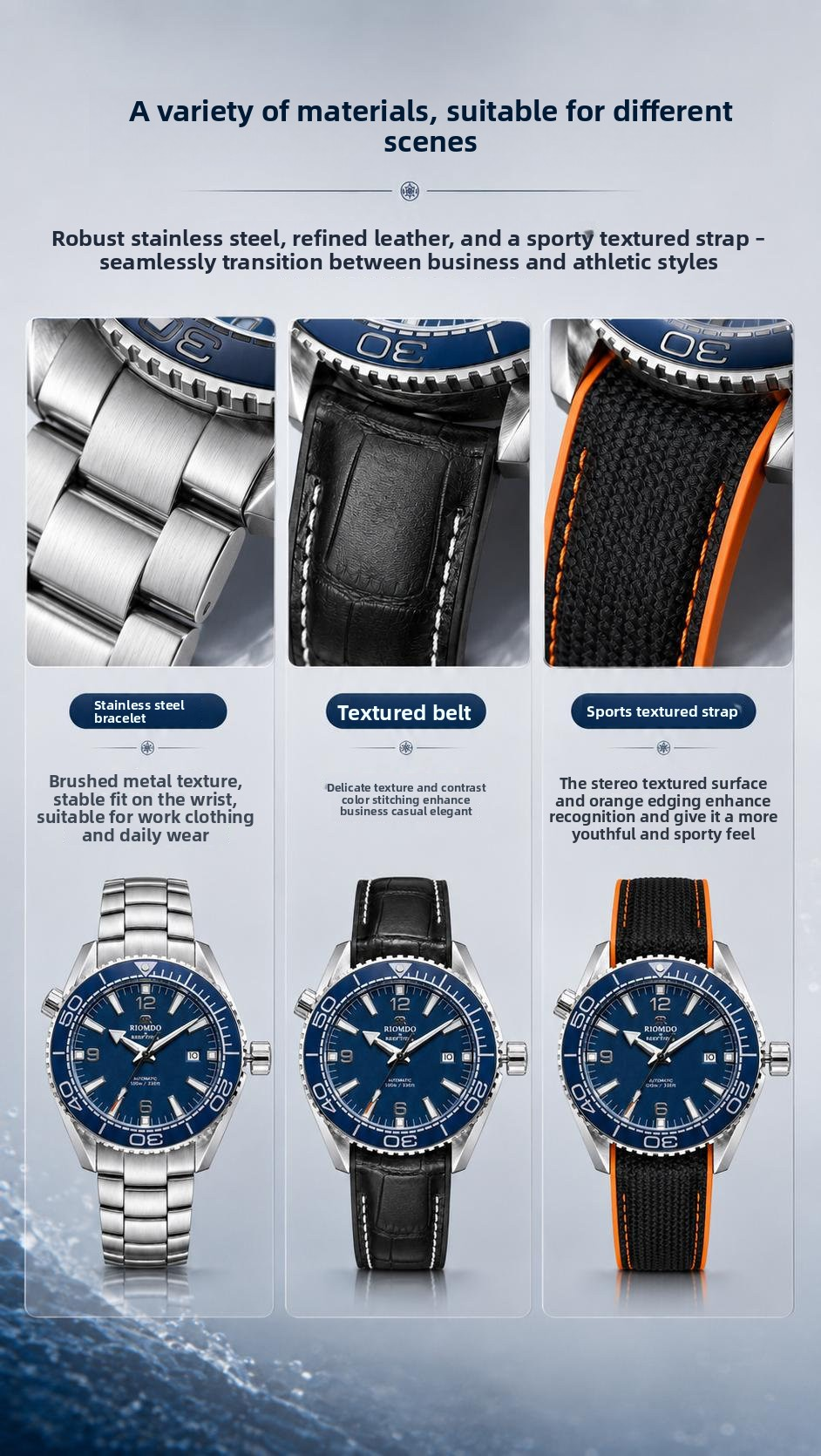 Stainless Steel Case Traditional Business Wristwatch Timeless Style Performance Perfect for Office and Formal Occasions