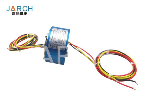 Electrical Connector Hollow Slip Ring Rotary Joint With Aluminium Alloy Housing