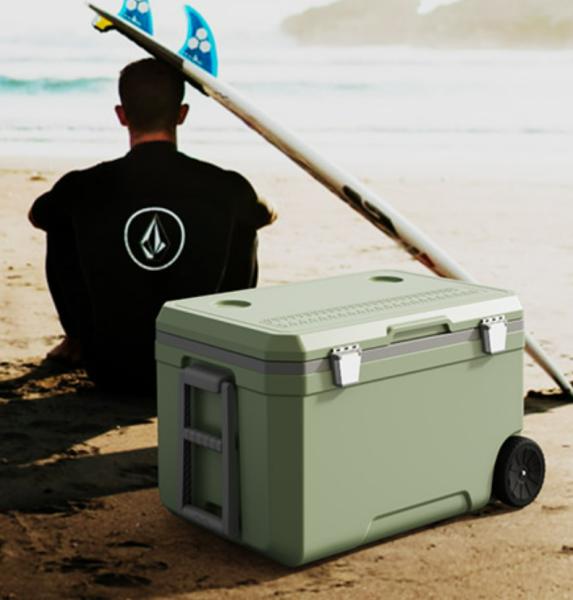 120L Plastic Ice Fishing Cooler Box with 48h Cold Storage