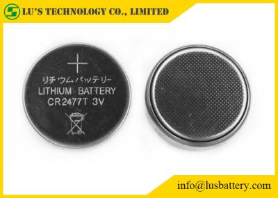 Bateria de lítio não recarregável da pilha 1000mah CR2477 3v do botão do lítio