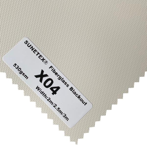 Luxury Blackout Fiberglass Curtain Fabric Roller Shade Shutters Blinds Fabric Polyester PVC