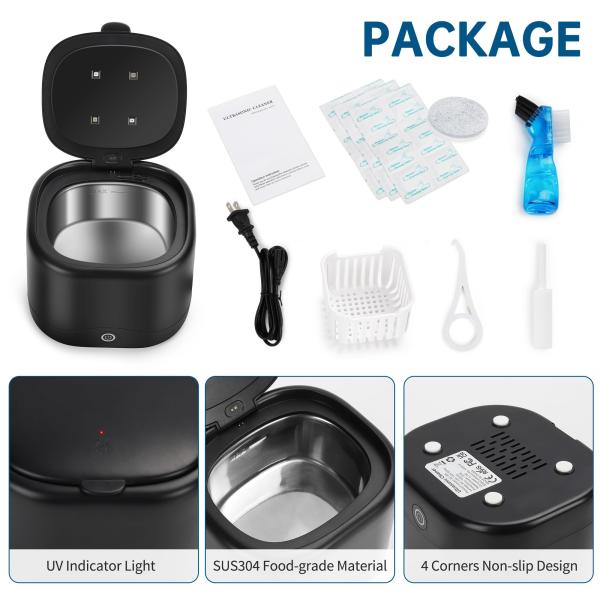 Détecteurs de bijoux 45K Nettoyeur à ultrasons