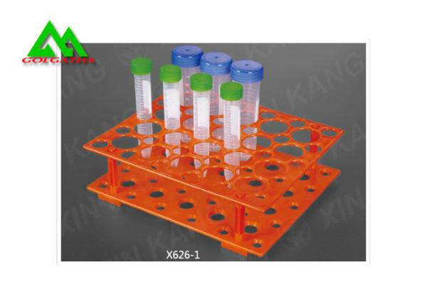 PP Material Colorful Centrifuge Tube Rack , Plastic Test Tube Stand CE ISO